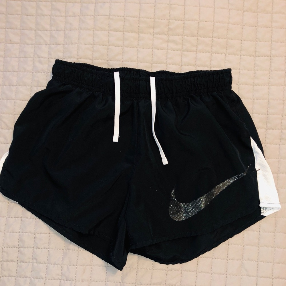 Nike Black Shorts with White Stripe